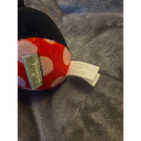 Hallmark Fluffballs Minnie Mouse Round Plush 4" Pre-owned With Tag Stuffed Toy - Picture 6 of 6